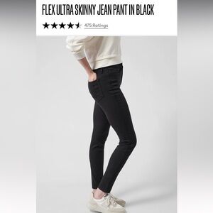 Athleta Flex Ultra Skinny Jean Pant in Black - Size 8